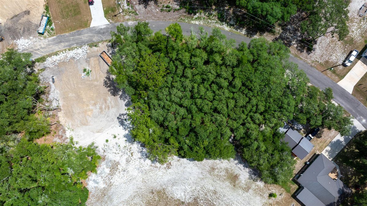 Straight-down aerial view